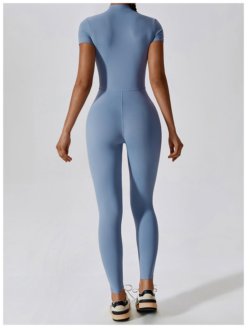 Women’s Pullover Sports Jumpsuit – Tight-Fit for Dance & Extreme Fitness