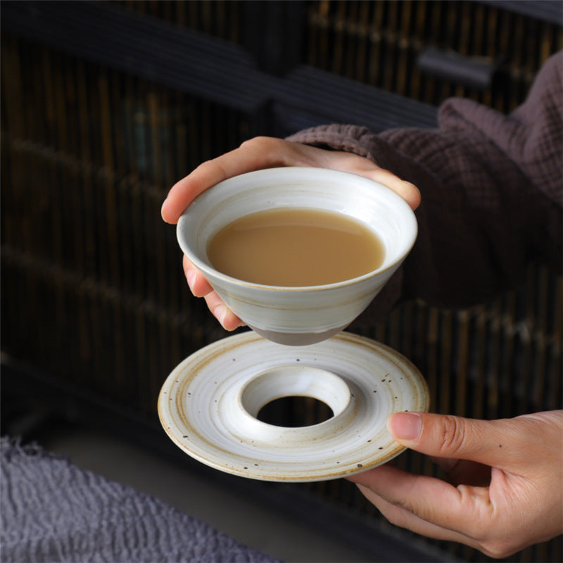 Japanese Style Porcelain Mug Set – Eco-Friendly Coffee Cups with Saucer