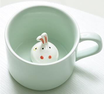 Chinese Zodiac Ceramic Mug – Cute 3D Animal Coffee Cup