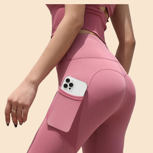 Gym Sport Seamless Leggings for Women with Pockets – High Waist Yoga &amp; Running Pants