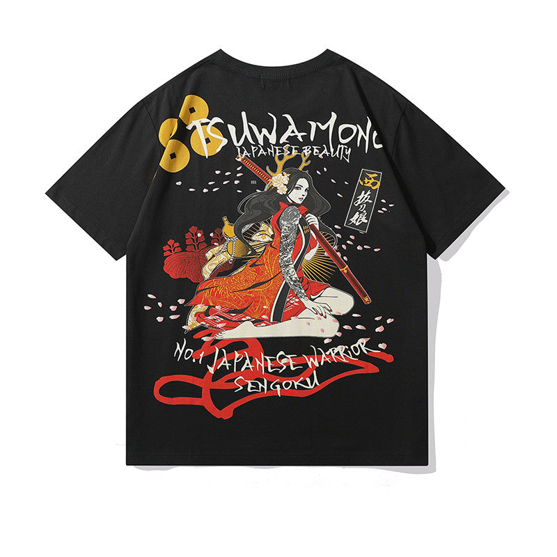 Cotton Embroidered Short Sleeve T-Shirt for Women & Couples – Soft, Breathable, Stylish Summer Tee