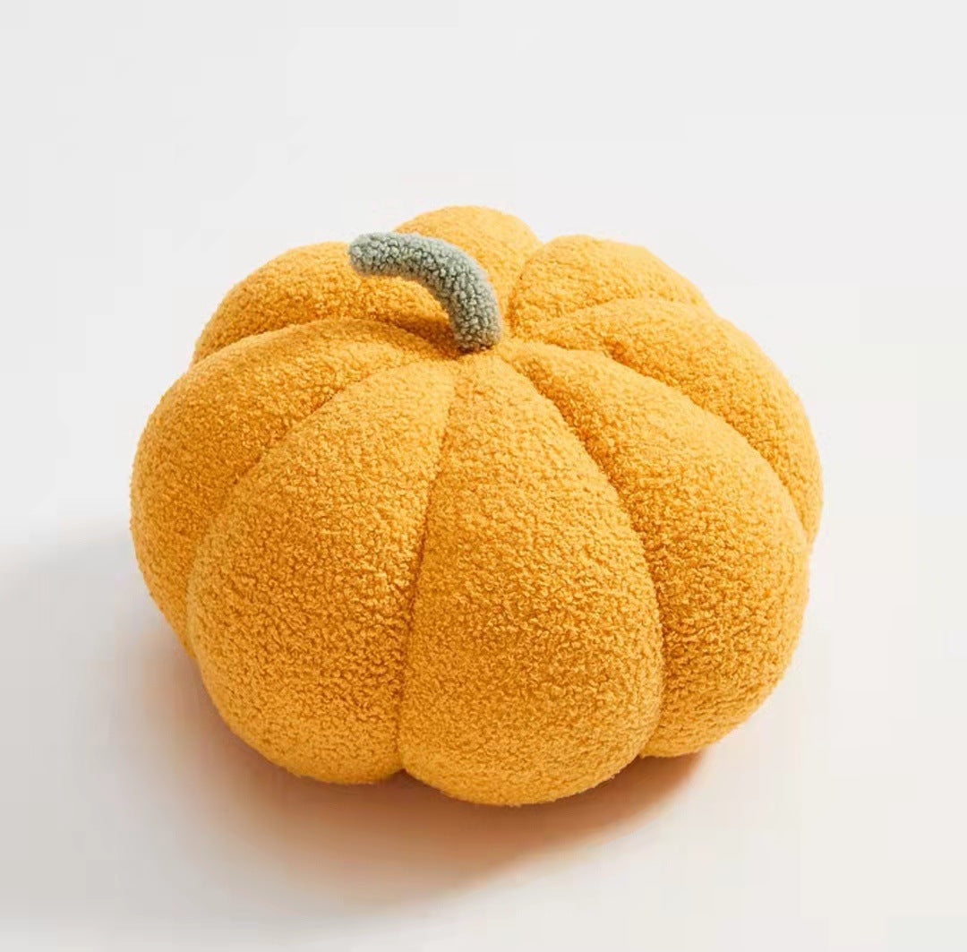 Pumpkin Plush Doll Pillow – Soft PP Cotton Stuffed Toy & Cozy Home Cushion