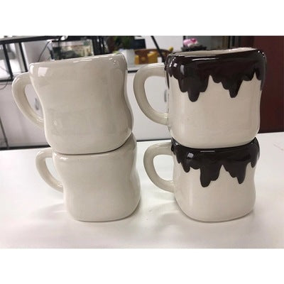 Ceramic Mug Set – 4-Piece Fun Drinkware for Everyday Use