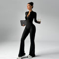 Women’s Quick-Dry Yoga  Jumpsuit – Stretchy Nylon-Spandex Activewear