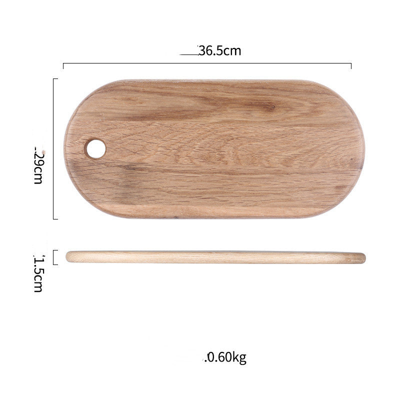 Premium White Oak Wooden Cutting Board – Small, Medium & Large | Durable Fruit, Sushi & Chopping Board