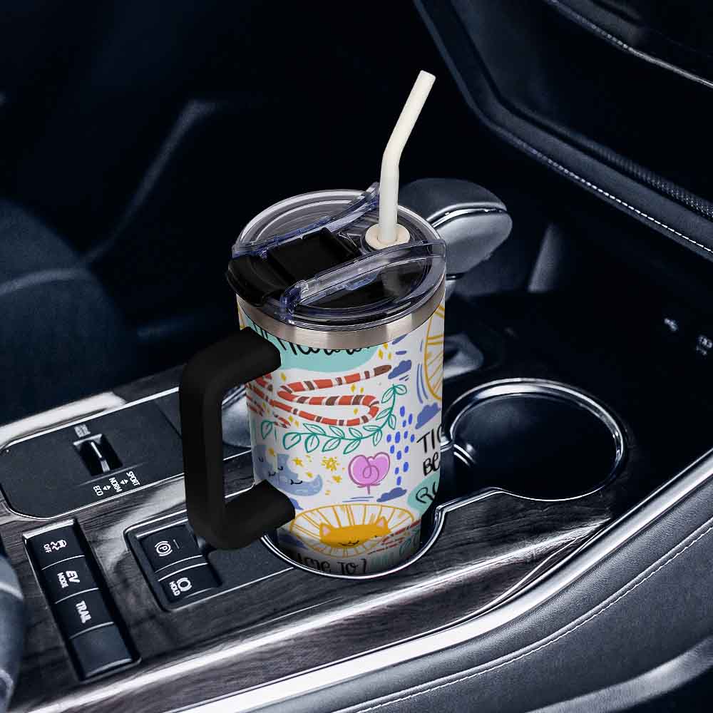 Large-Capacity Stainless Steel Car Cup – Leak-Proof, Insulated & Travel-Ready