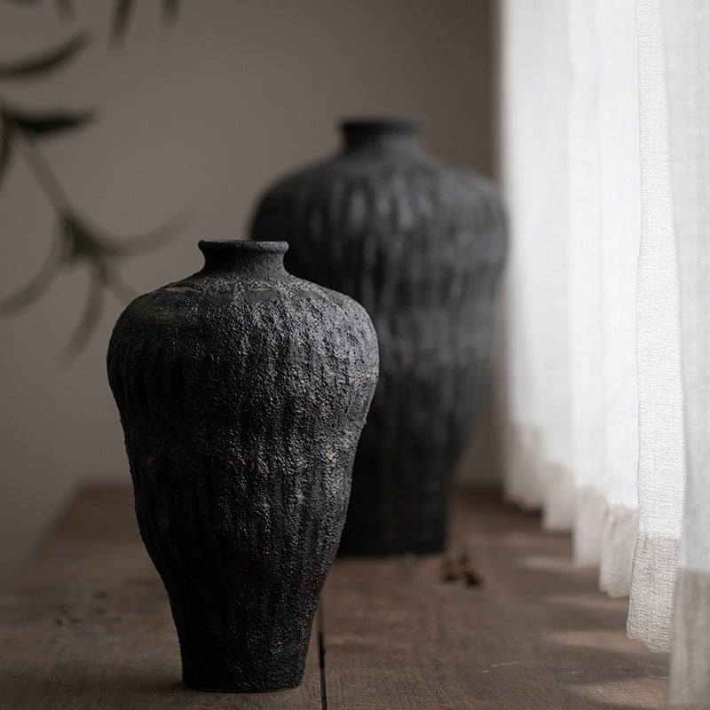 Handmade Ceramic Vase – Silent Zen Home Decoration