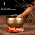 Tibetan Nepal Handmade Singing Bowl Set – Buddha Mantra Meditation & Wellness Sound Bowl