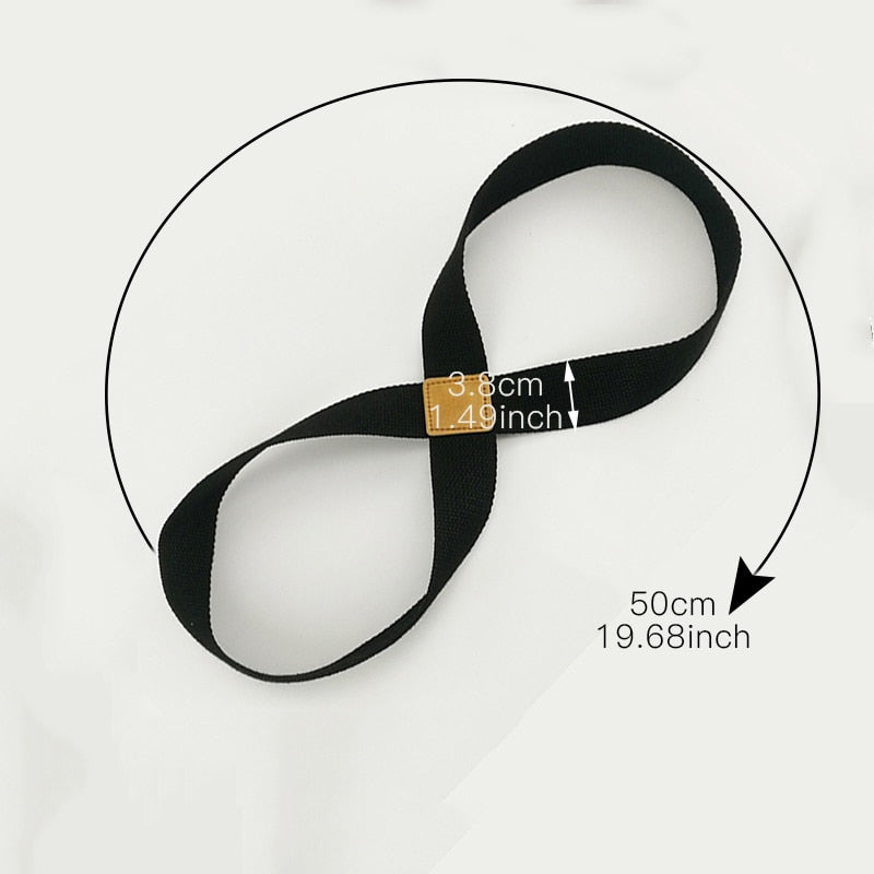 Yoga Seat Belt Stretch Strap for Fitness, Massage & Rehabilitation – Durable Cotton Exercise Band