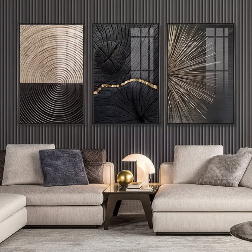 Modern Minimalist Abstract Wall Art – Hotel & Office Decorative Painting