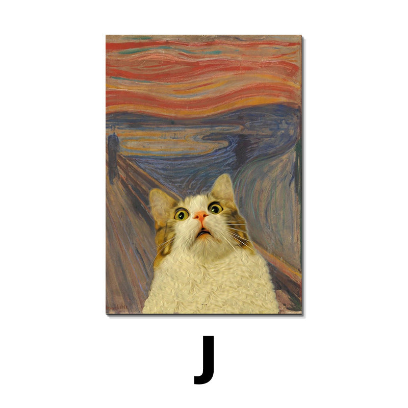 Entrance High-Grade Canvas Hanging Painting – Modern Solid Wood Wall Art