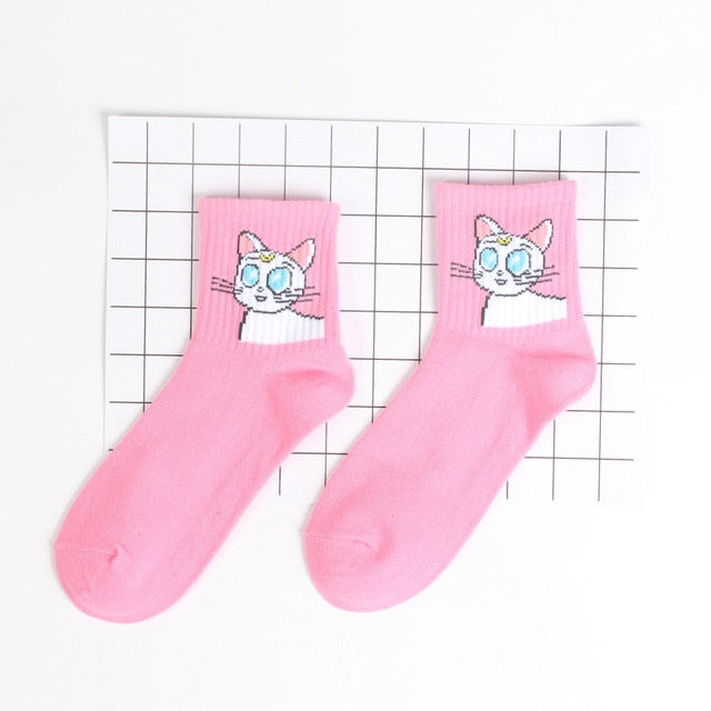 Harajuku Cute Emoji Socks for Women – Cartoon Cotton Short Socks | Fashion, Hipster, Creative & Comfortable