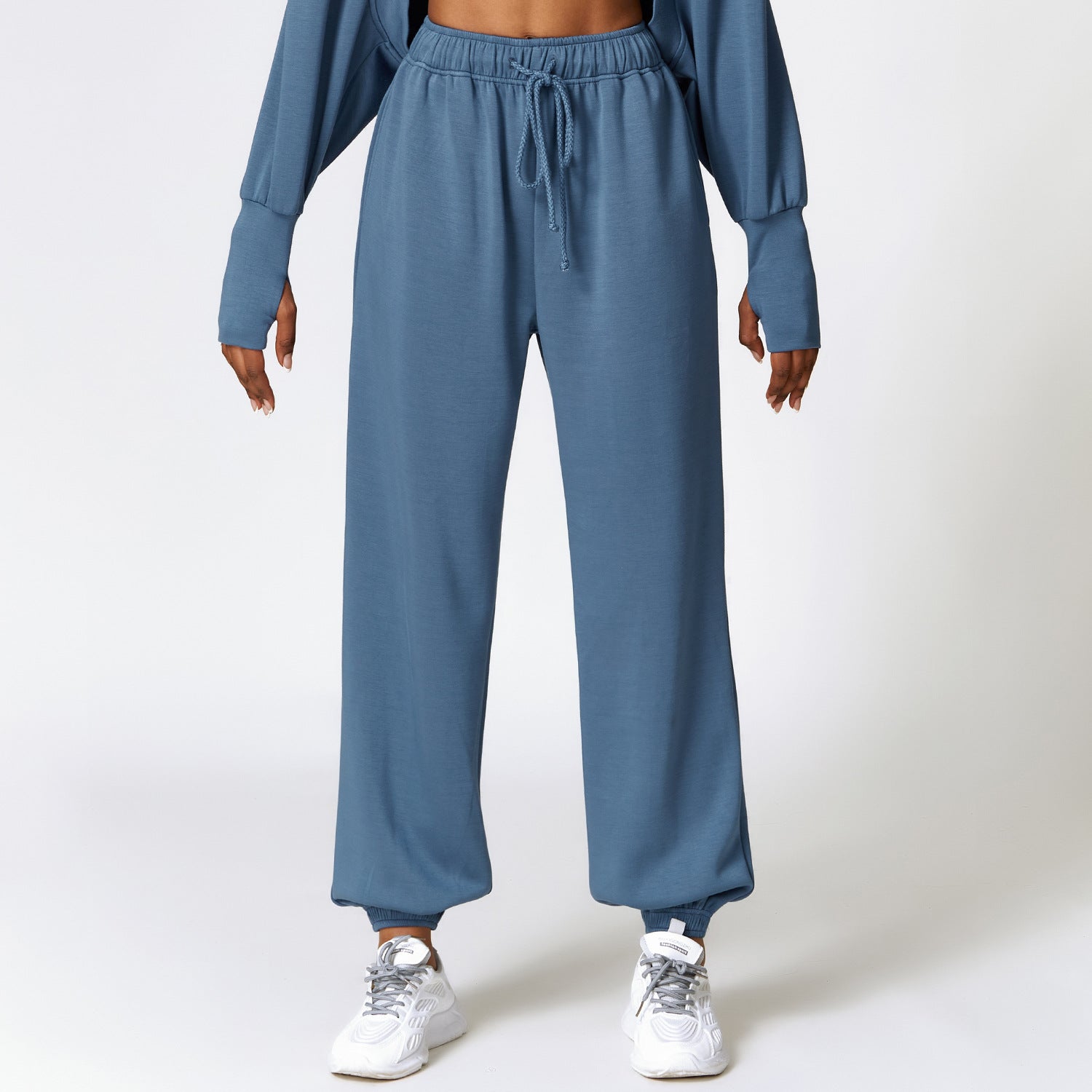 Women's Spring Jogger Set – Joggers | Casual Solid Color Trousers