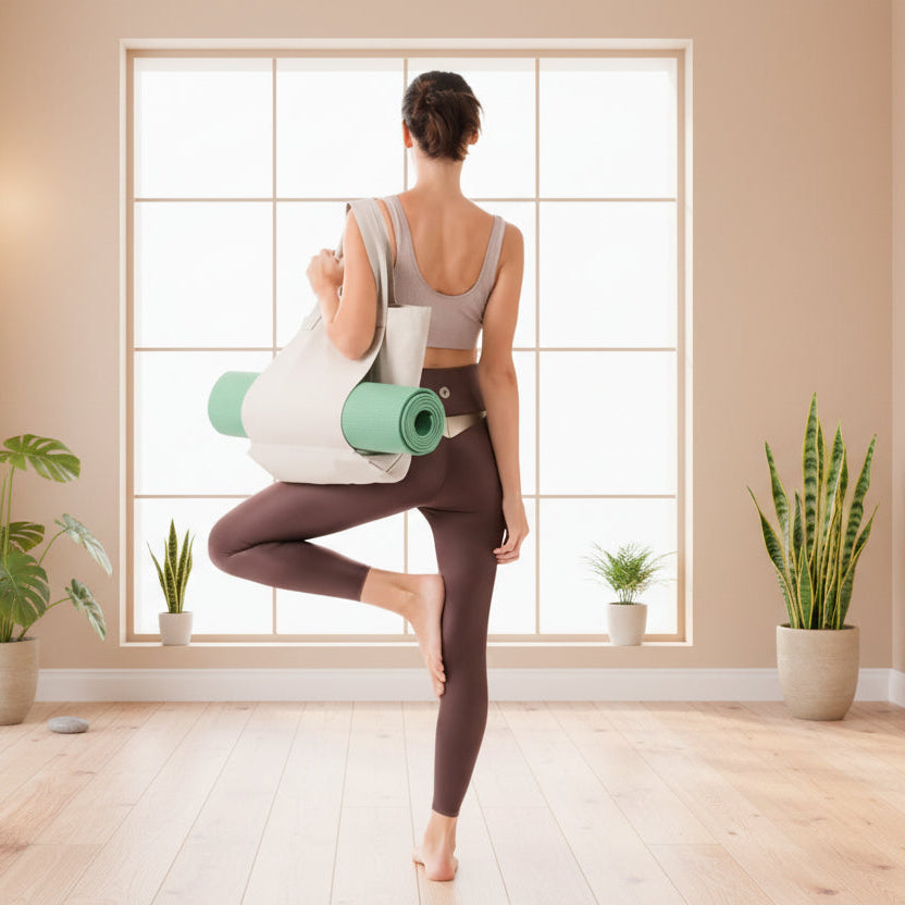 Yoga & Pilates Mat Shoulder Bag – Durable Travel & Fitness Handbag