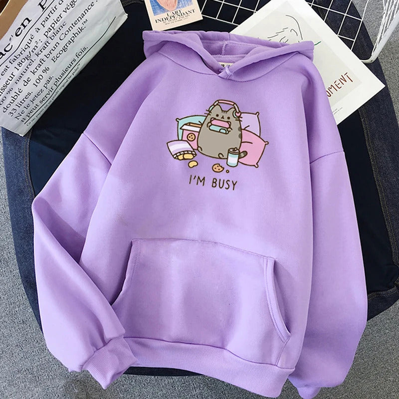 Cartoon Cute Printed Hooded Sweatshirt – Unisex Casual Hoodie | Soft, Stylish & Versatile