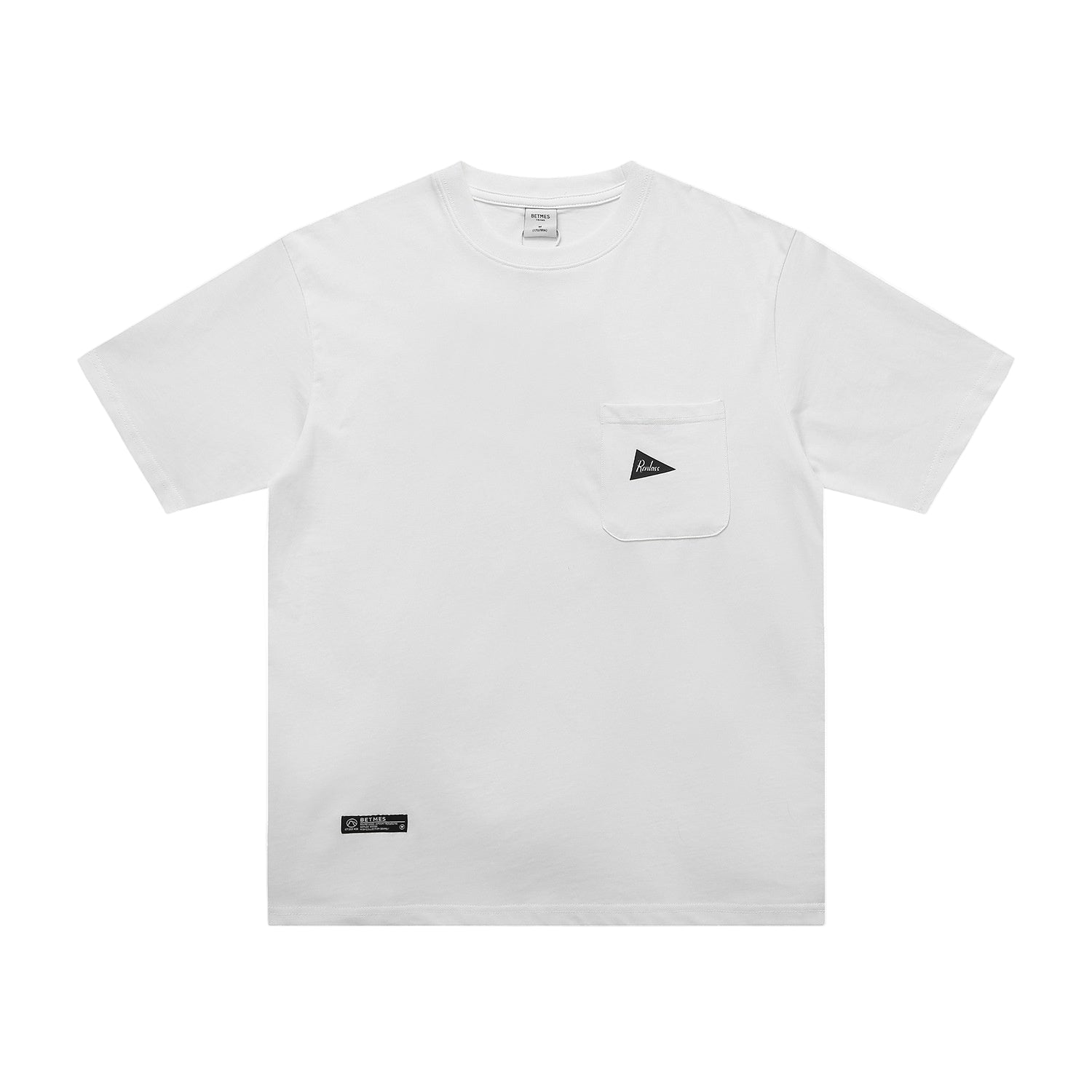 Japanese Retro Letter Print Loose-Fit Cotton T-Shirt – Unisex Casual Short Sleeve Tee