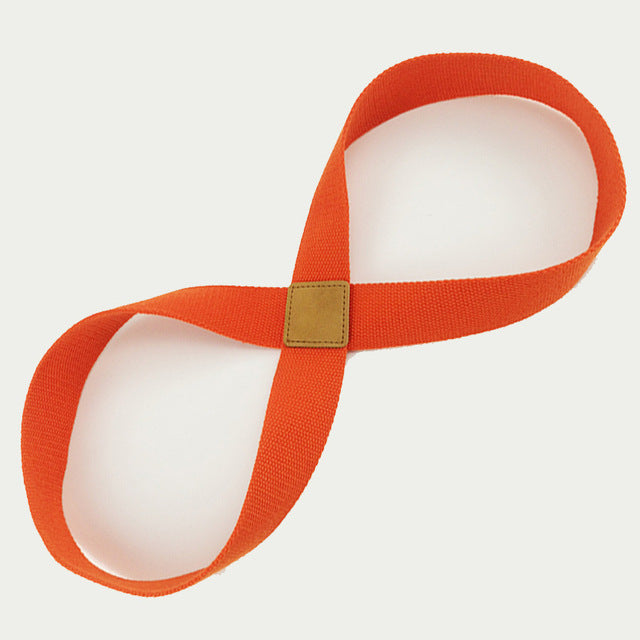 Yoga Seat Belt Stretch Strap for Fitness, Massage & Rehabilitation – Durable Cotton Exercise Band