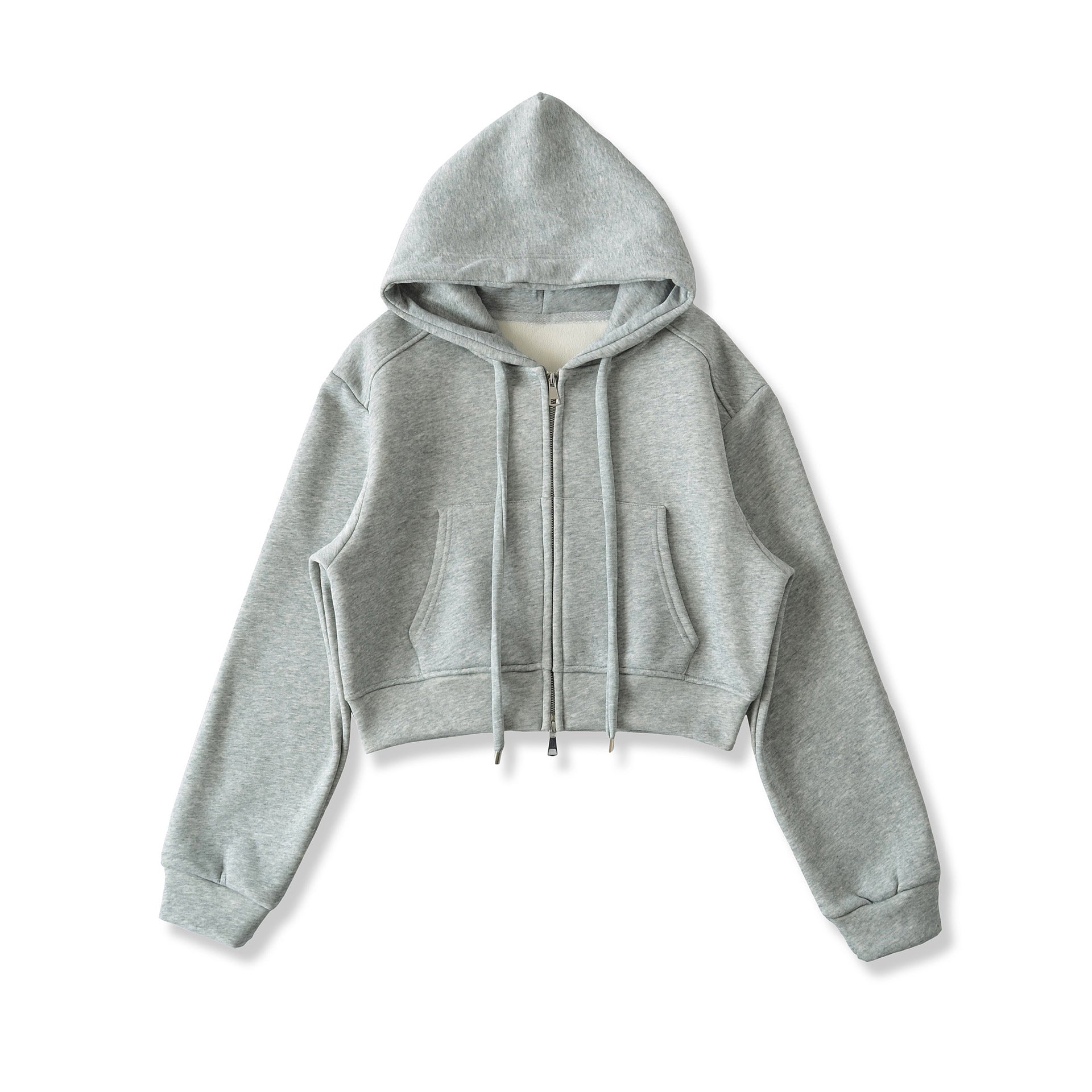 Stylish Polyester Velvet Zip-Up Hoodie– Cozy, Durable & Trendy
