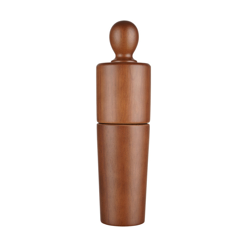 Wooden Pepper Mill & Salt Grinder Set – Oak, Ceramic & Stainless Steel Manual Kitchen Tool