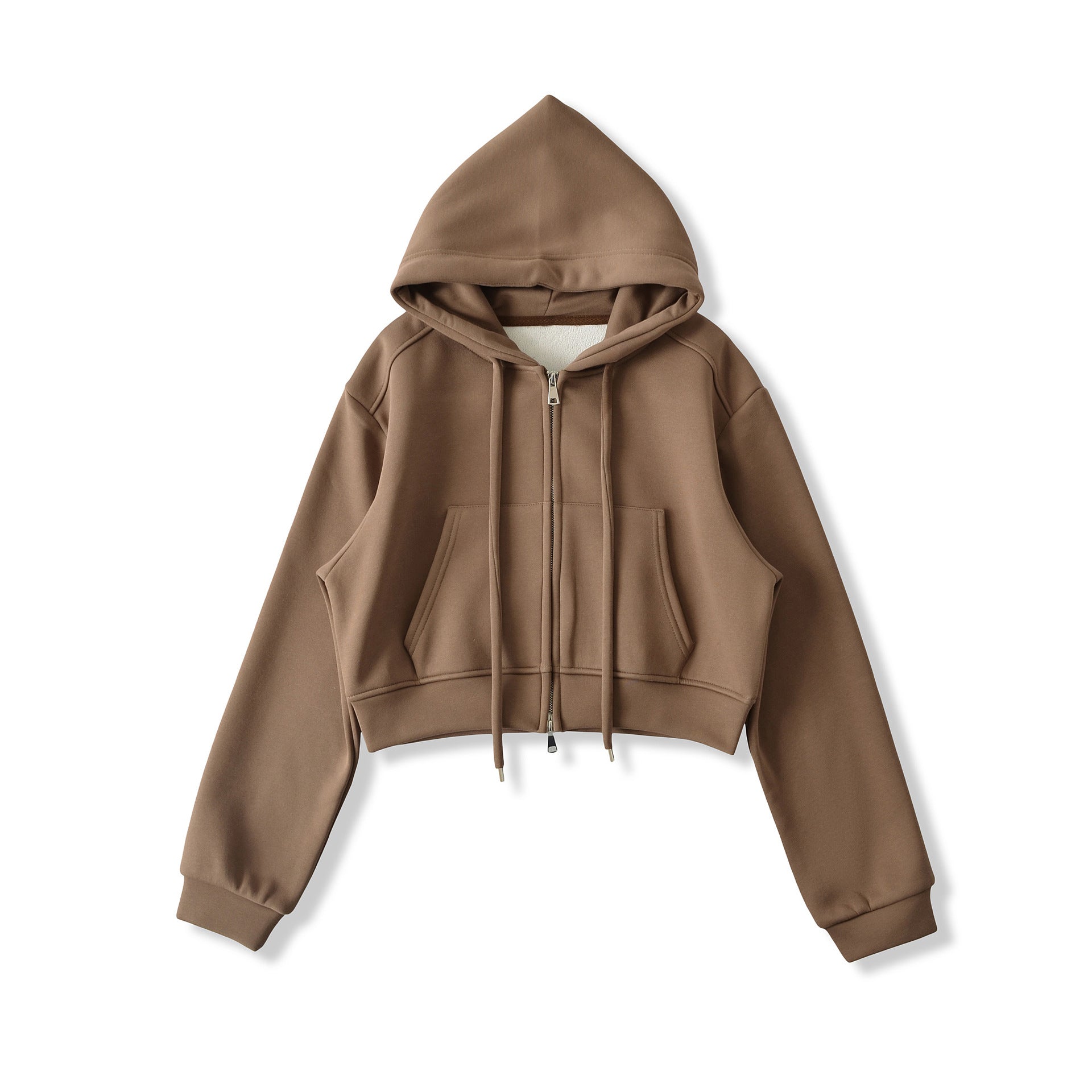 Stylish Polyester Velvet Zip-Up Hoodie– Cozy, Durable & Trendy