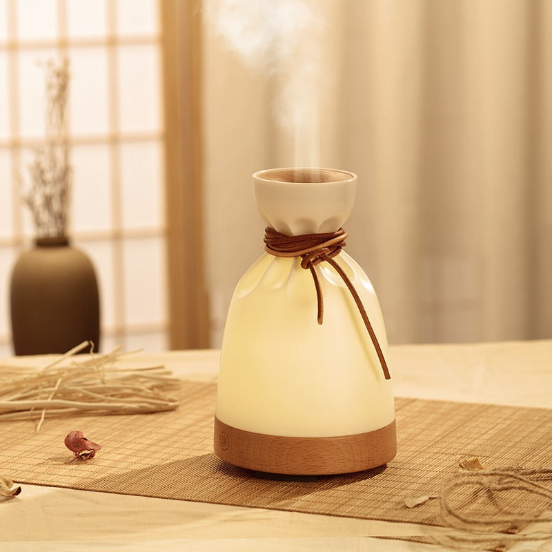 Premium Wooden Aromatherapy Humidifier |Essential Oil Diffuser for Bedroom, Office & Spa