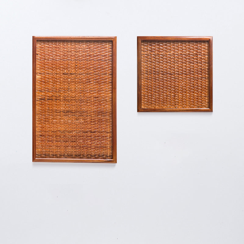 Rattan Wooden Plate – Handcrafted Cedar & Ash Wood Tray for Dining & Serving