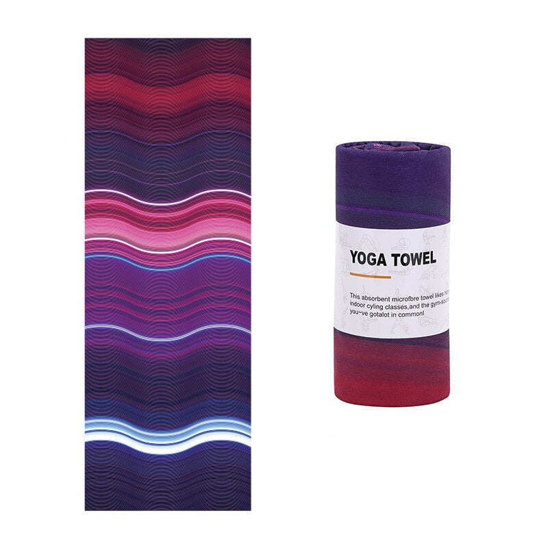 Microfiber Yoga Mat Towel – Ultra-Absorbent, Soft & Washable Yoga Mat Cover
