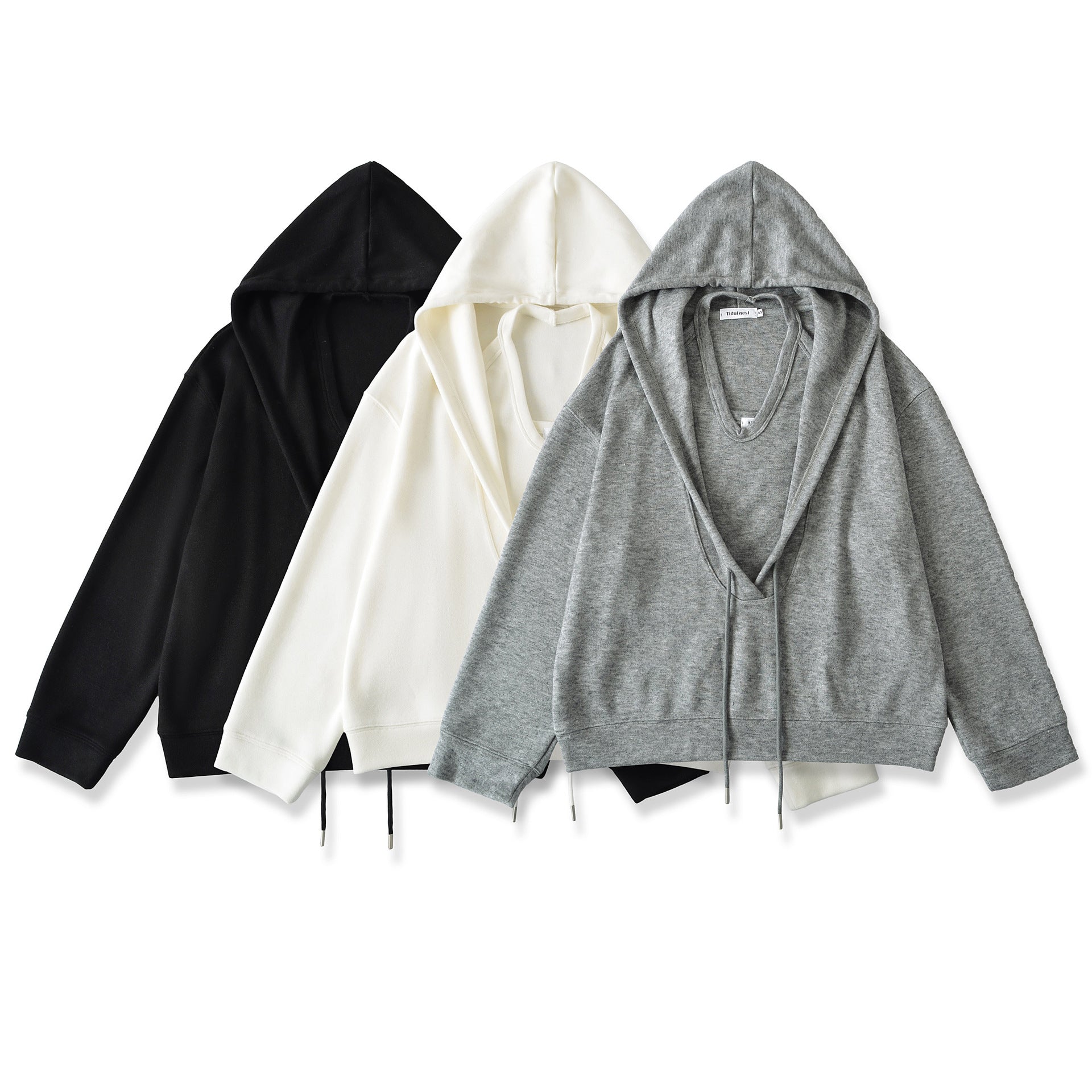 Two-Piece Hooded Jacket Set for Women – Comfortable Polyester & Spandex Commuting Style