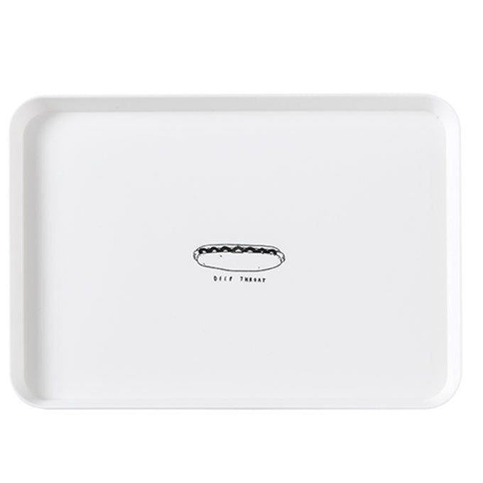 Nordic Style Rectangular Breakfast Plate – Durable Plastic Tea & Dining Tray