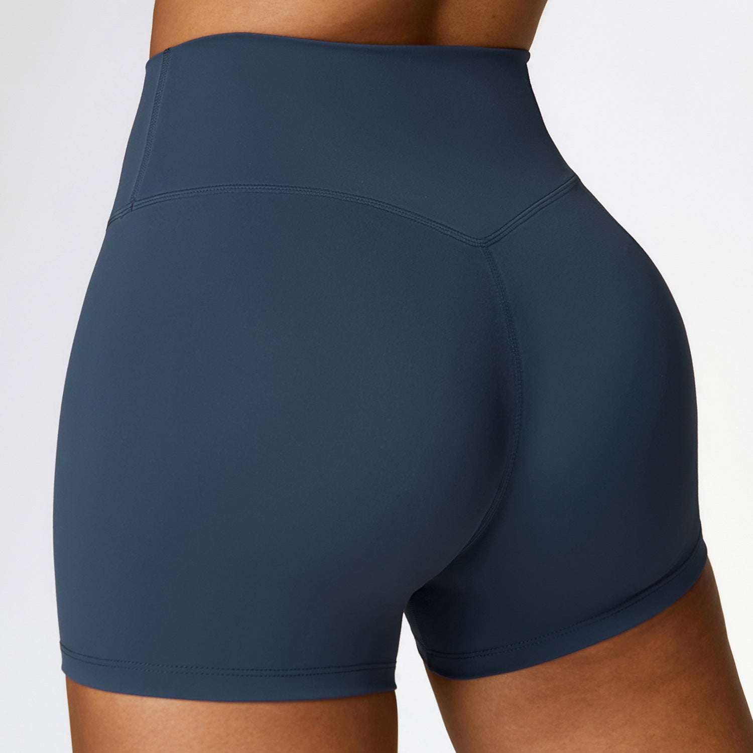 Grinding Shaved Tight Yoga Shorts for Women – High-Waisted, Waist-Cinching, Hip-Lifting Fitness Shorts