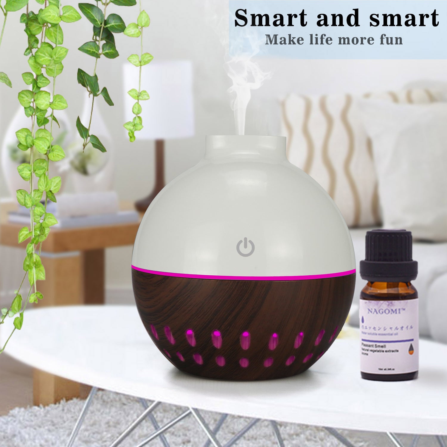 Mini Small Capacity Humidifier with Colorful Night Light – Desktop & Office Air Moisturizer