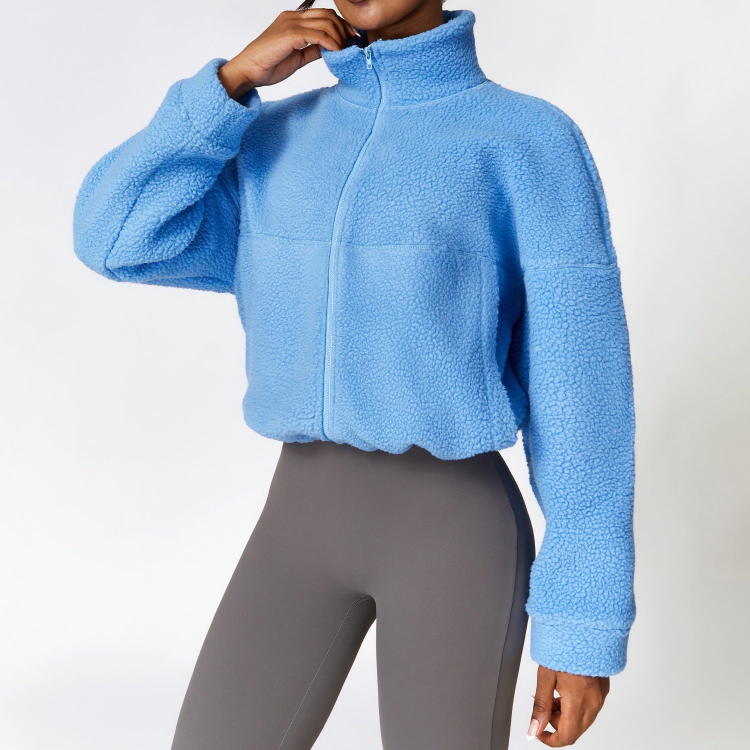 Winter Outdoor Running Jacket for Women – Warm Polar Fleece Sports Jacket