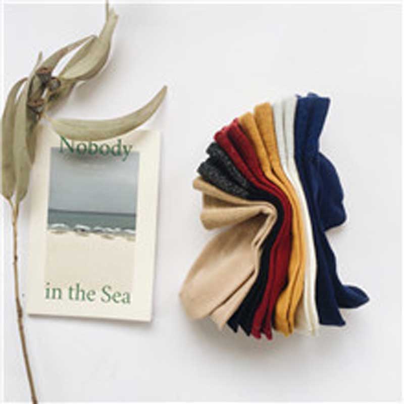 Women’s Soft Cotton Casual Socks – Shiny Solid Pattern | Comfortable Everyday Fashion Socks