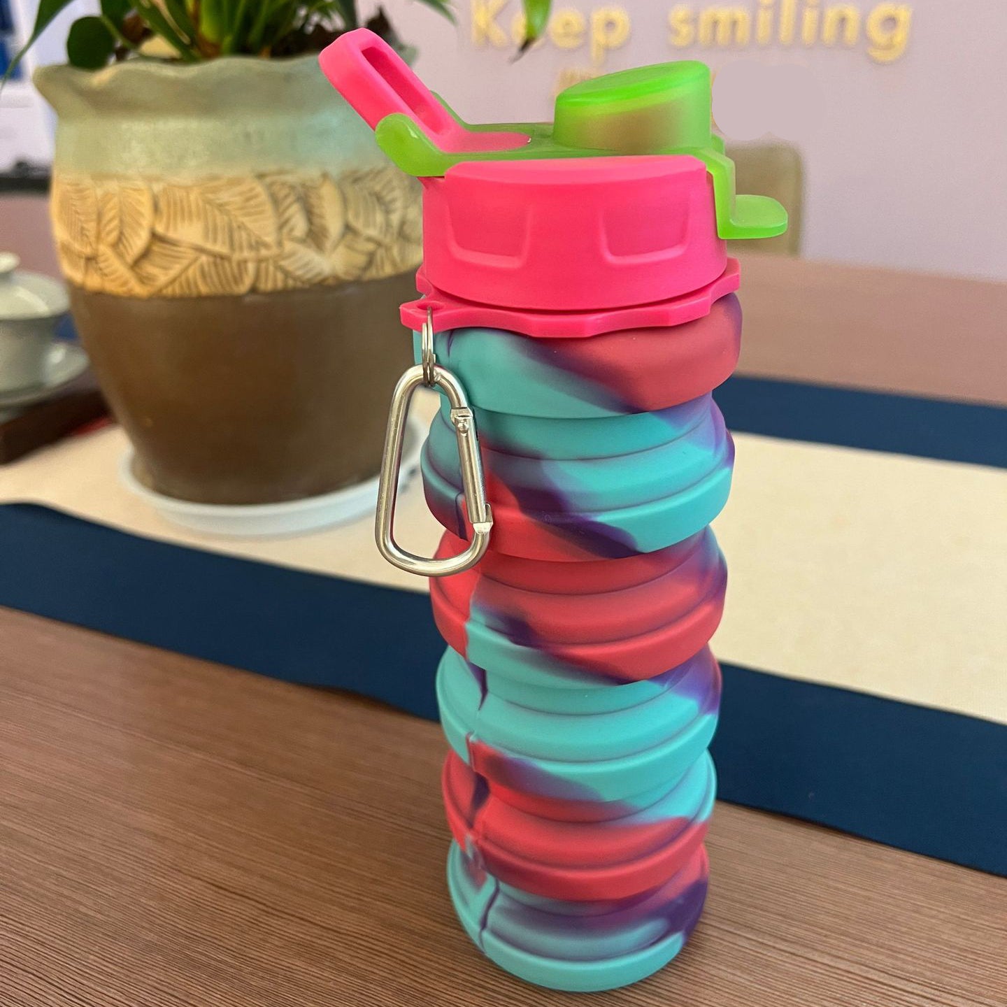 Collapsible Sports Water Bottle – Platinum-Grade Silicone, Portable, Leak-Proof & Lightweight for Outdoor Travel