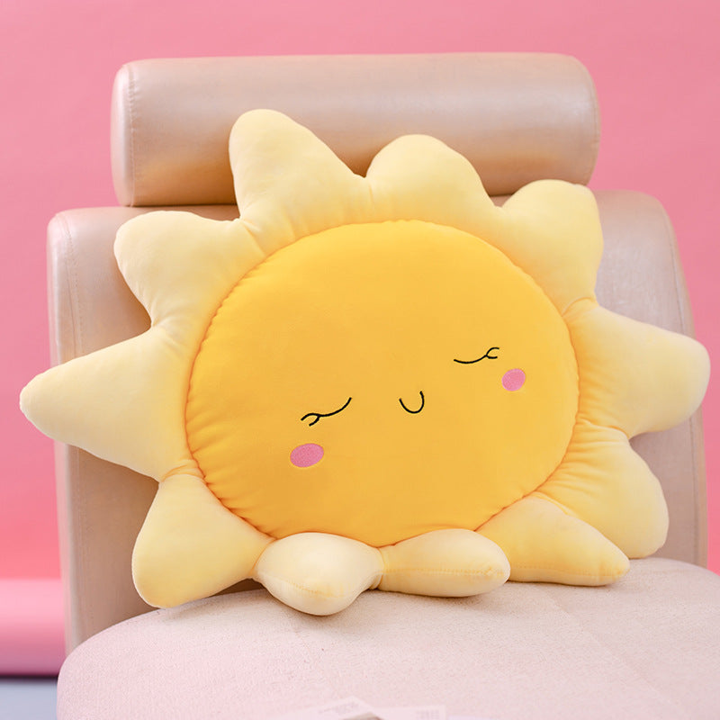 Sun Cloud Plush Pillow – Soft & Cozy Decorative Cushion for Kids & Adults