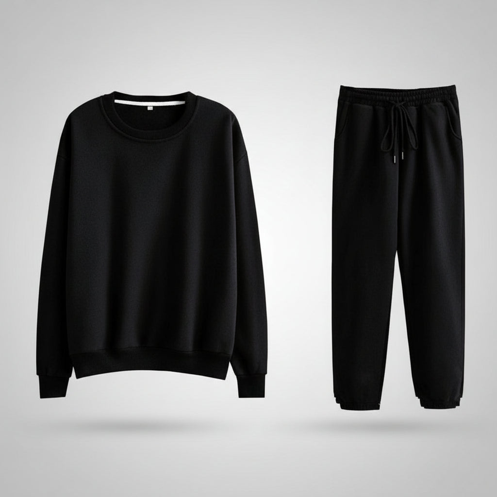 Women’s 2-Piece Sweatshirt & Sweatpants Set – Soft Fleece Loungewear, Casual Tracksuit Outfit