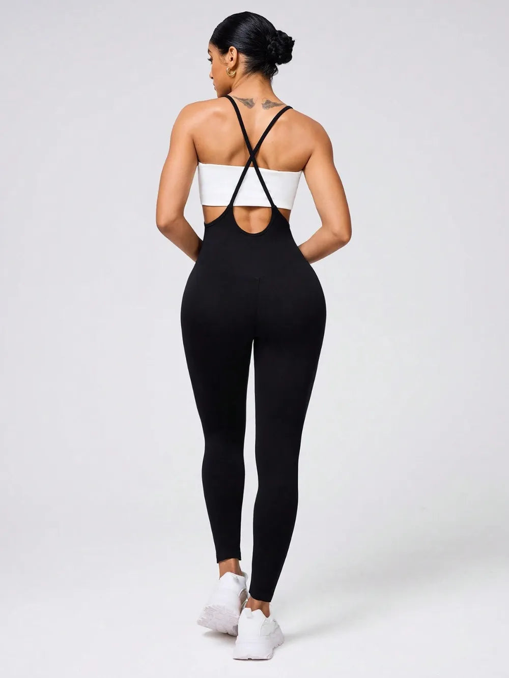 Crisscross Spaghetti Strap Jumpsuit – Ultra-Flattering Fit, Soft Stretch Fabric & Modern Style