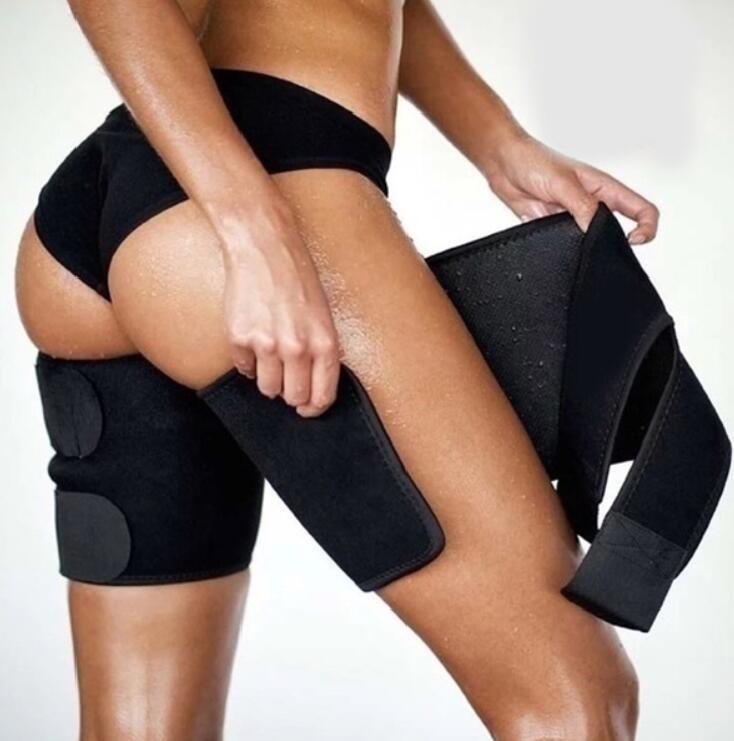Cinta Modeladora de Pernas Sauna Sweat Thigh Redutora – Cinto de Neoprene Adelgaçante para Pernas Mais Finas e Queima de Gordura
