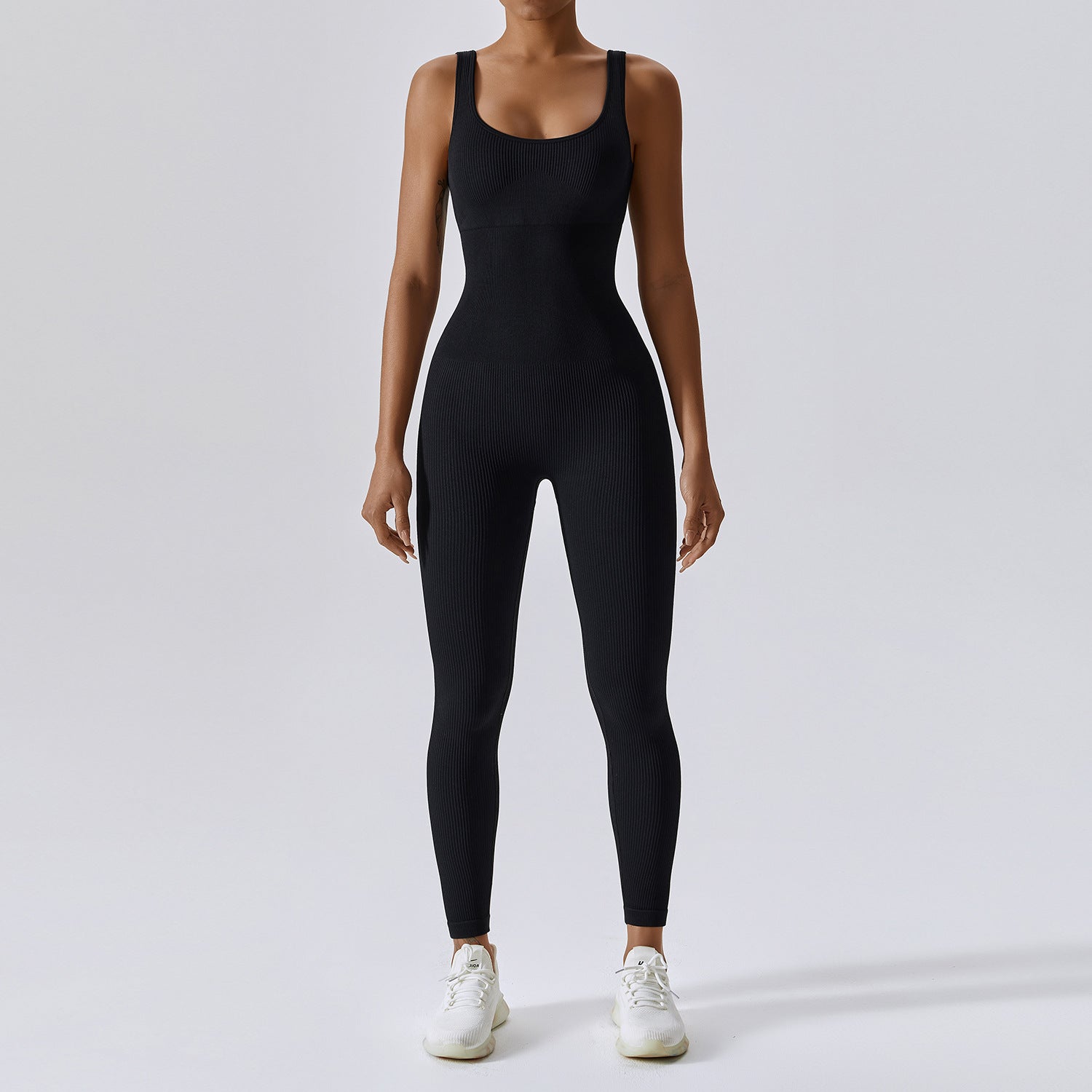 Premium Seamless One-Piece Yoga Suit for Women | Moisture-Wicking, Tight-Fit Sports Jumpsuit