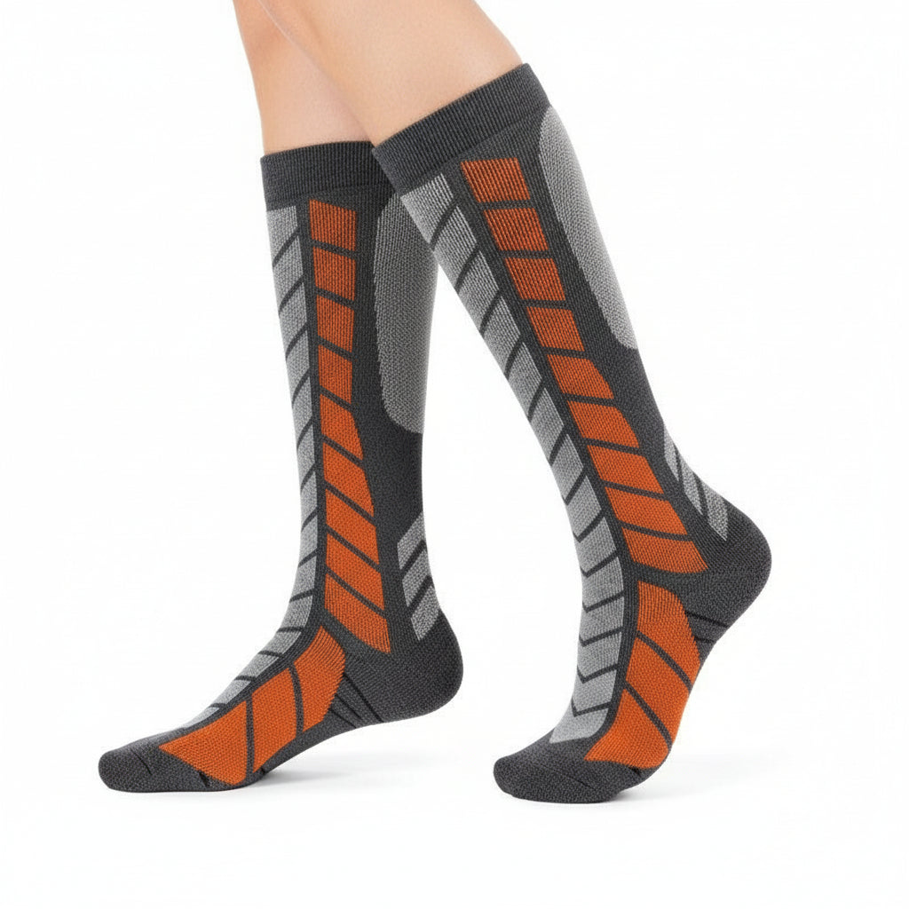 Premium Merino Wool Ski Socks – Quick-Drying, Anti-Slip, Warm Long Tube Outdoor Snow Socks