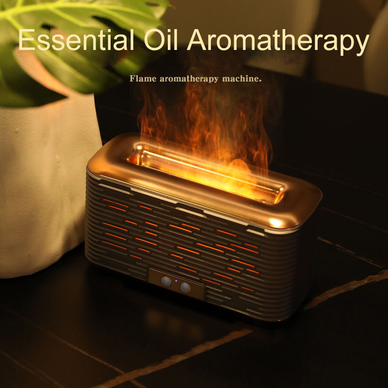 Flame Humidifier – Silent Mini Aromatherapy Diffuser | Air Humidifier with Timing &  LED Flame Light