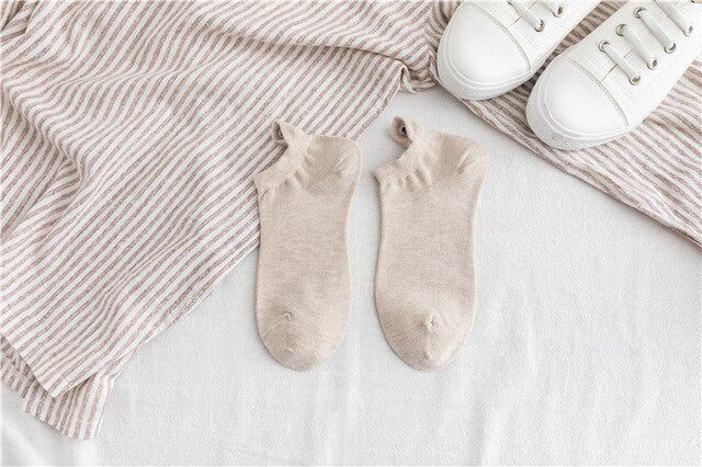 Women’s Embroidered Socks – Cute Cartoon Ankle Socks | Thin Cotton Fashion
