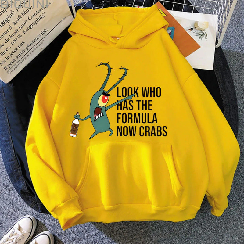 SpongeBob Cartoon Hooded Sweatshirt – Unisex Casual Long Sleeve Jacket