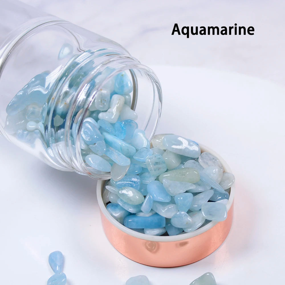 Natural Crystal Elixir Bottle – Gemstone Healing Glass Bottle with Tea Filter | Energy-Infused Crystal Water Bottle