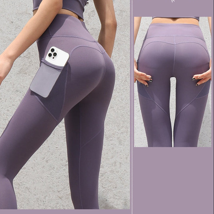 Gym Sport Seamless Leggings for Women with Pockets – High Waist Yoga &amp; Running Pants