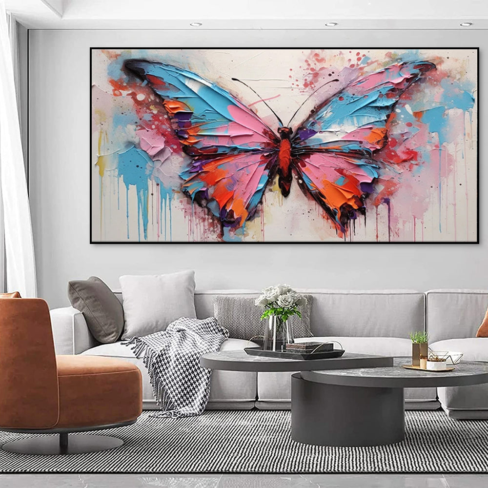 Large Handmade Abstract Oil Painting – Modern Canvas Wall Art