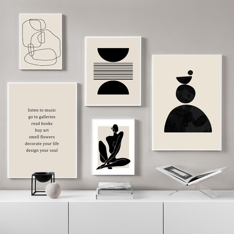 Abstract Bohemian Art Poster – Canvas Wall Painting for Living Room Decor