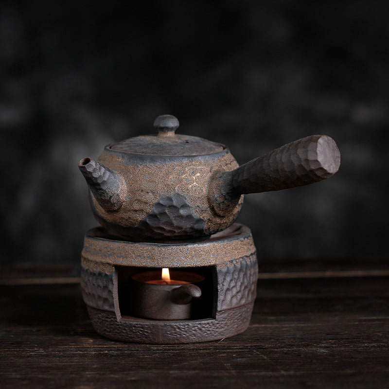 Handmade Vintage Stoneware Tea Warmer Set – Ceramic Ritual & Wellness Tea Set