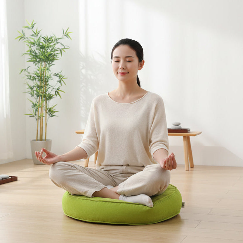 Almofada de Meditação Futon Espessa – Almofada Japonesa de Bem-Estar Macia