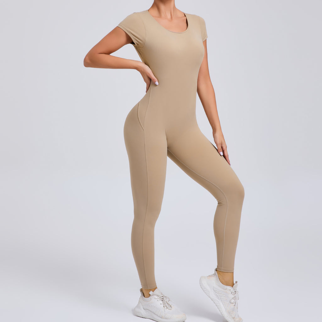 Women’s Tight-Fit Jumpsuit – Moisture-Wicking Fitness & Running Wear